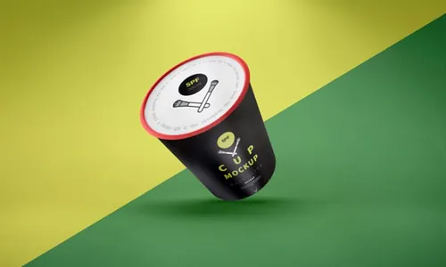 纸质咖啡杯模型PSD特图模板Coffee Cup Mockup Vol022