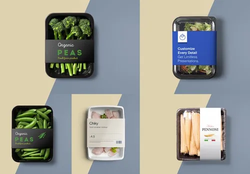 有机食物贴图样机 Organic Food Mockups