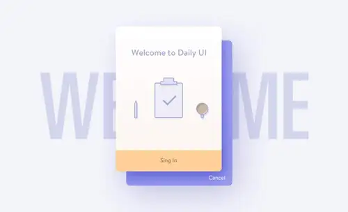 Welcome Daily UI #010 每日UI源文件分享 UI 素材