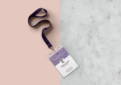 工作牌模型PSD贴图模板Psd Identity Card Holder Mockup