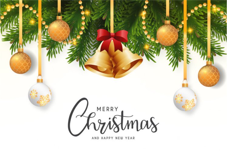 绿色金色经典配色圣诞节促销海报贺卡矢量模板素材 Christmas sale banner template