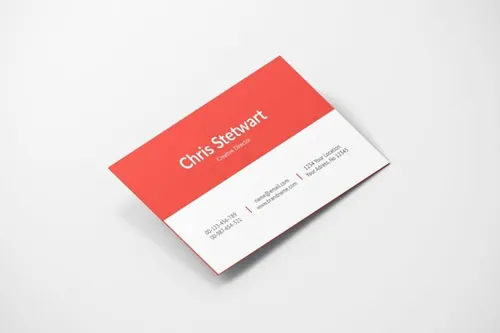 45度完美角度名片设计展示样机（PSD）