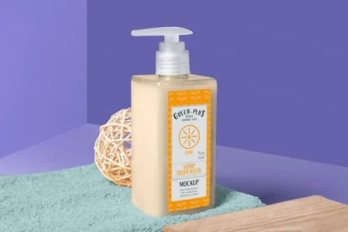 肥皂和洗手液品牌包装设计样机（PSD）