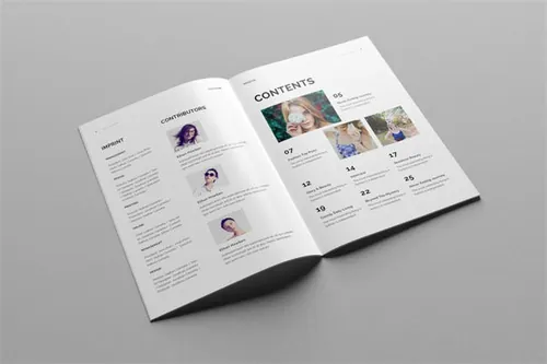 创意极简的时尚杂志模板下载 Creative Minimal Fashion Magazine