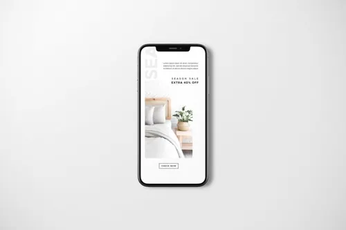 清新风格的手机样机下载（PSD）