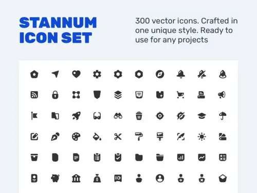 秀气的图标套装下载Stannum Icon Set