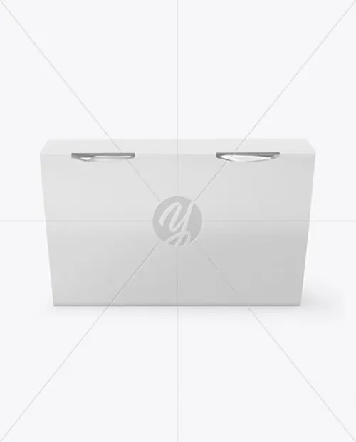 光面酸奶盒子包装设计样机模板