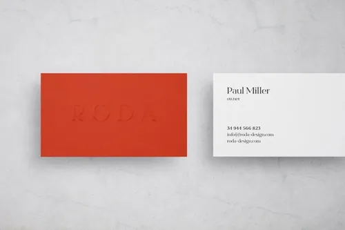 大理石材质的名片样机（PSD）