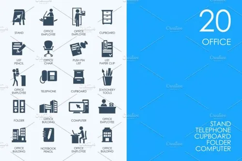 办公室图标 Office icons