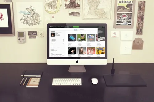 苹果电脑模型PSD贴图模板Photorealistic Device Mockups