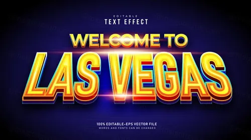 三维立体特效字体光效文本特效可编辑EPS矢量模板素材3d editable text style effect