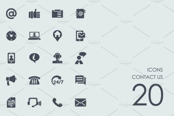 联系相关图标 Contact Us icons
