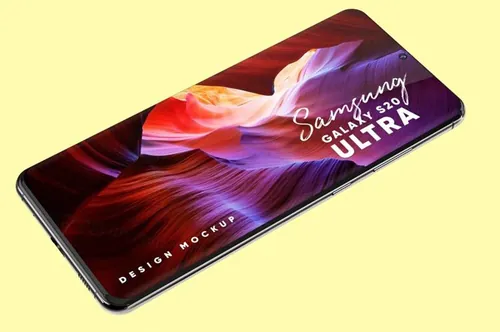 三星Galaxy S20 Ultra屏幕效果图预览样机