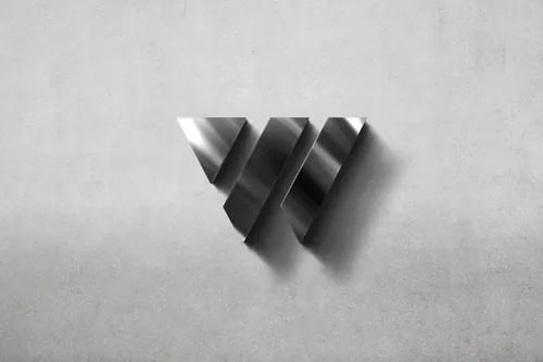 3D logo墙logo设计样机（PSD）