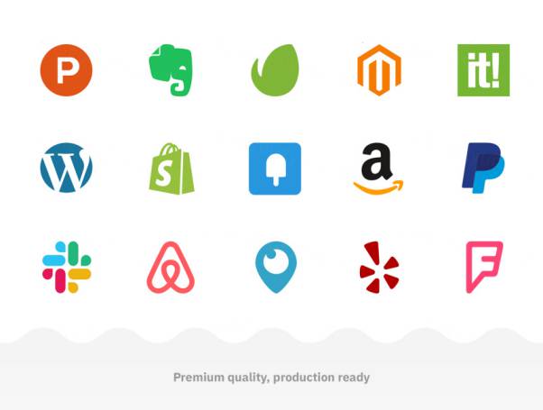 国际购物品牌图标Brand icons