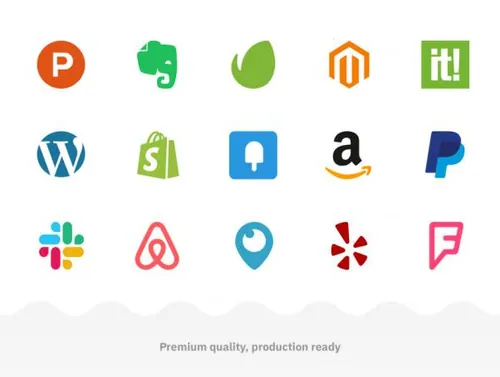 国际购物品牌图标Brand icons