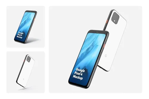 Google Pixel 4 最新安卓手机样机下载（PSD）