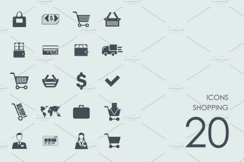 购物图标集 Shopping icons