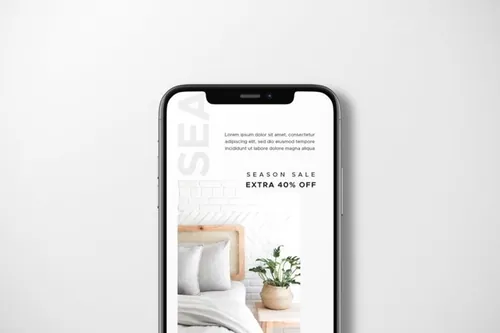 清新的手机样机模型（PSD）