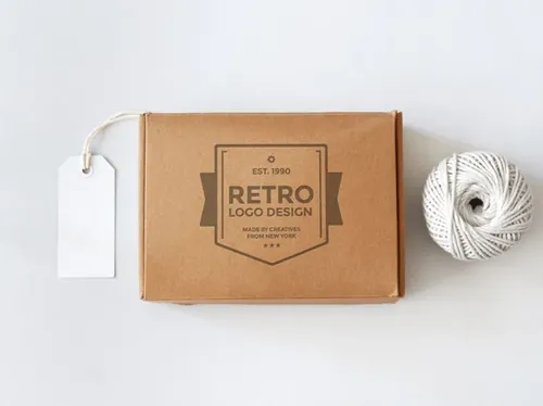 纸盒模型PSD贴图模板Box Mockup