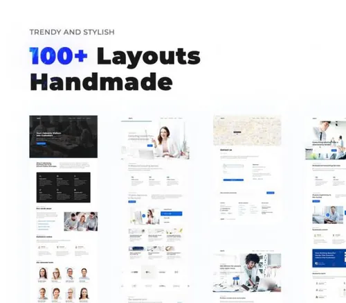 多用途的 Figma 网站UI模板