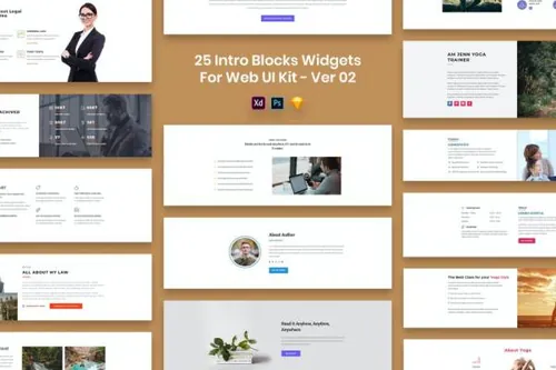 时尚的网站着陆页模板下载