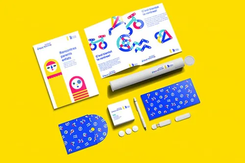 多款办公用品品牌VI样机贴图模板