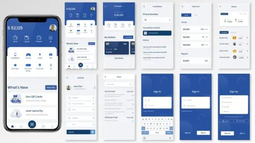 电子钱包应用程序APP UI(FIG,SKETCH,SVG,XD)