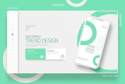 白绿色IPHONE 11APP UI 样机展示模板
