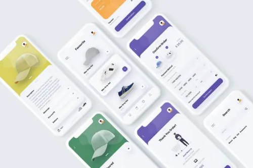 时尚电商移动APP程序UX，UI模板（XD,PSD）