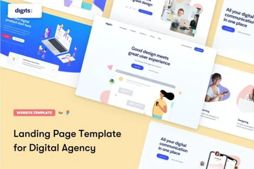 时尚高端简约多用途的高品质登录页面banner着陆页设计模板