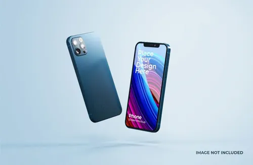 漂亮的智能手机iPhone 12样机APP提案UI设计素材 beautiful smart phone mockup