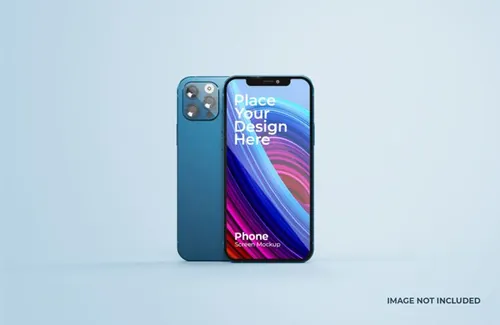 漂亮的智能手机iPhone 12样机APP提案UI设计素材 beautiful smart phone mockup