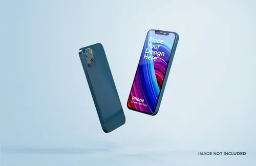 漂亮的智能手机iPhone 12样机APP提案UI设计素材 beautiful smart phone mockup