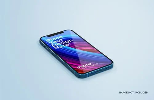 漂亮的智能手机iPhone 12样机APP提案UI设计素材 beautiful smart phone mockup