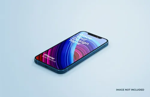 漂亮的智能手机iPhone 12样机APP提案UI设计素材 beautiful smart phone mockup