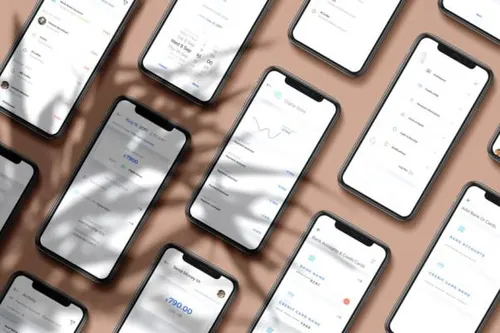 一款专为iPhone X设计的与移动金融相关的钱包应用程序APP UI