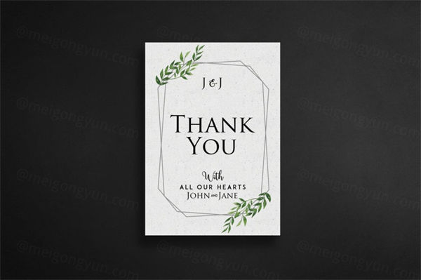 时尚高端花卉花朵植物婚礼邀请函floral-wedding-invitation-suite