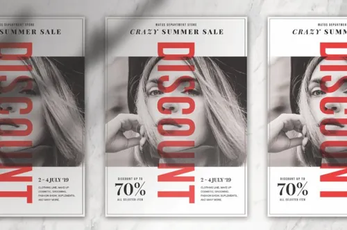 简约时尚高端多用途的高品质海报宣传单simple-modern-fashion