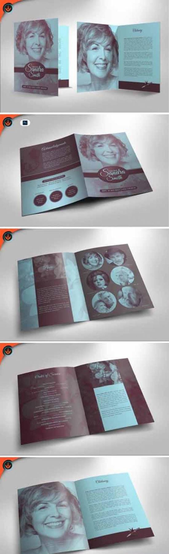 薰衣草兰花葬礼计划邀请函Lavender  Orchids Funeral