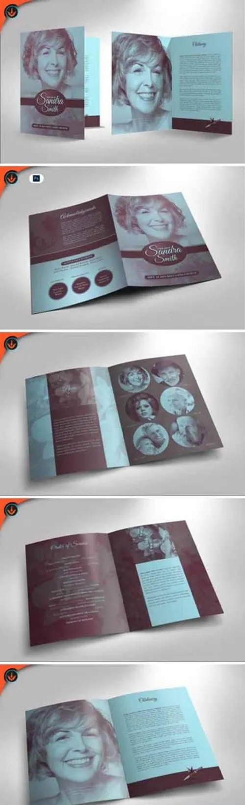 薰衣草兰花葬礼计划邀请函Lavender  Orchids Funeral