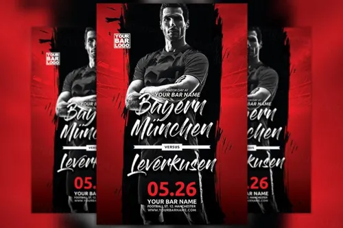 足球队宣传单模板 Soccer Team Flyer Template