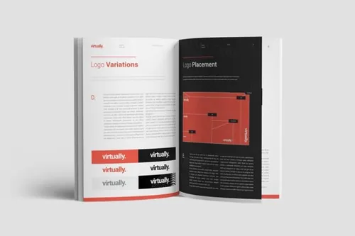 高端优雅的时尚品牌手册楼书画册杂志设计模板 brand manual