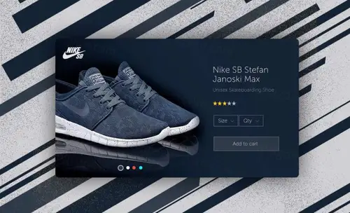 Nike Ecommerce Card  Daily UI #044 每日UI源文件分享