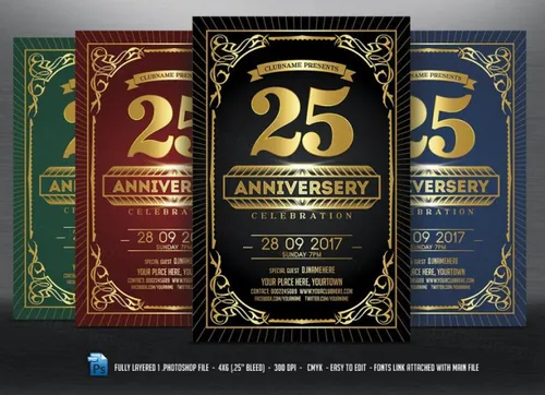 周年庆典传单设计 Anniversary Celebration Flyer