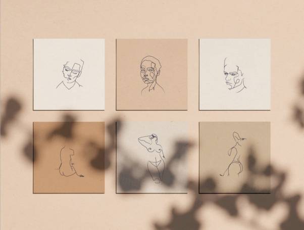 光影线条图插图 Line Drawing Illustrations