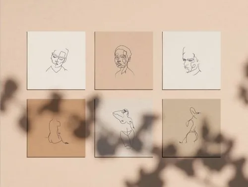 光影线条图插图 Line Drawing Illustrations