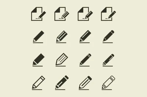 笔和铅笔图标 Pencil an icon