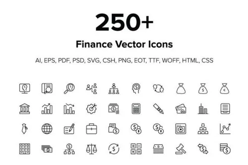 金融图标 250  Finance Icons