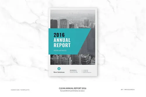 简洁大气企业公司年度报告画册 Clean Annual Report